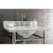 Fauceture VPB2218336 Dreyfuss Stainless Steel Console Sink Leg, Polished Nickel VPB2218336 - alternate 3